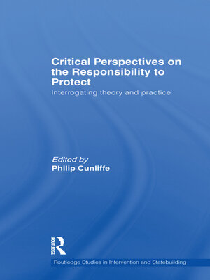 cover image of Critical Perspectives on the Responsibility to Protect